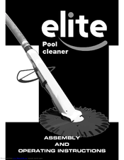 Elite Pool Cleaner Assembly And Operating Instructions Manual