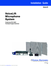 Extron electronics VoiceLift VLS 2000D Installation Manual