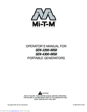 Mi-T-M GEN-4300-iMS0 Operator's Manual
