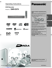 Panasonic Diga DMR-EX79 Operating Instructions Manual