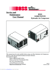 Boss K36BP PISTON Service And Maintenance User Manual