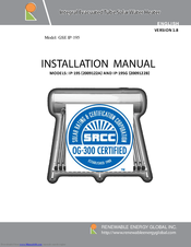Renewable Energy Global GSE IP-195G Installation Manua
