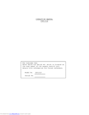 Teli CS5131P Operation Manual