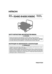 Hitachi E42SC Safety Instructions And Instruction Manual