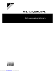 Daikin FFQ25C2VEB Operation Manual