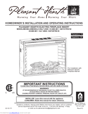 pleasant hearth 24-900-002 Installation And Operating Instructions Manual