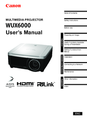 Canon WUX6000 User Manual
