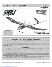 Flyzone FlyZone Assembly Instructions Manual