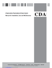CDA FWV901 Manual For Installation, Use And Maintenance