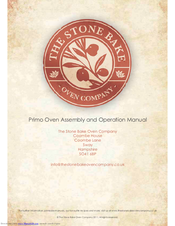 Stone Bake Primo Assembly And Operation Manual