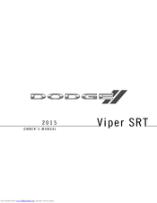 Dodge 2014 SRT Viper Owner's Manual