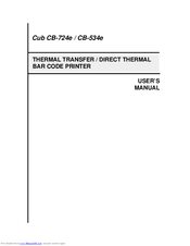 Cub CB-724e User Manual