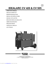 Lincoln Electric IDEALARC CV 420 Operator's Manual