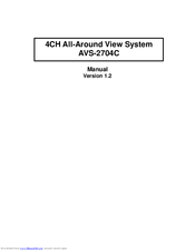 2SAN AVS-2704C Manual
