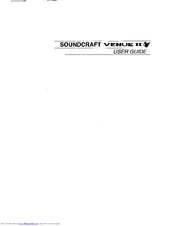 SoundCraft Venue II User Manual