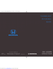 Honda 2011 Accord Crostour Technology Reference Manual