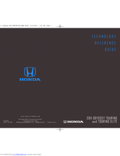 Honda 2011 ODYSSEY TOURING Technology Reference Manual