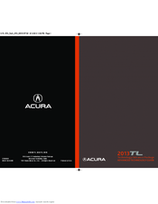 Acura Acura 2013 TL Advanced Technology Manual