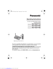 Panasonic KX-TG5779C Operating Instructions Manual
