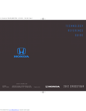 Honda 2012 Crosstour Technology Reference Manual
