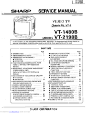 Sharp VT-1480B Service Manual