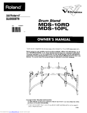 Roland V-Drums MDS-10RD Owner's Manual