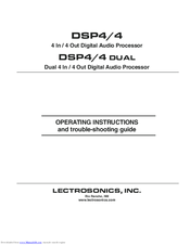 Lectrosonics DSP4/4 Operating Instructions And Troubleshooting Manual
