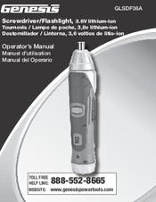 Genesis GLSDF36A Operator's Manual