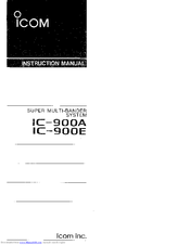 ICOM IC-900E Instruction Manual
