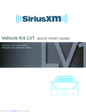Sirius XM RAdio Lynx LV1 Quick Start Manual