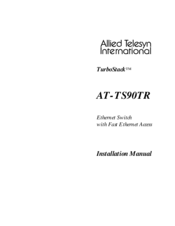 Allied Telesis TurboStack AT-TS90TR Installation Manual