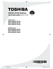 Toshiba RAS-13G2KVP Series Installation Manual
