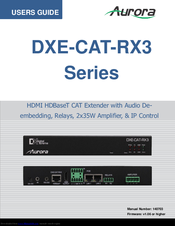 Aurora DXE-CAT-RX3C User Manual