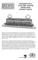 Rail King GG-1 ELECTRIC ENGINE Operating Instructions Manual