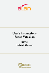Widex Senso Vita SV-9 User Instructions