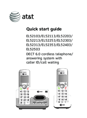 At&t EL52103 Manuals | ManualsLib