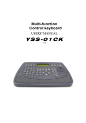 Yudor YSS-01CK User Manual