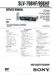 Sony SLV-798HF Service Manual