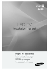 Samsung HG32NB460 Installation Manual