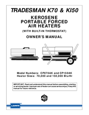L.B. White Tradesman K70 Owner's Manual