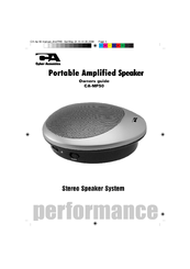 Cyber Acoustics CA-MP50 Owner's Manual
