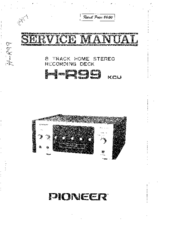 Pioneer H-R99 KCU Service Manual