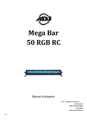 ADJ Mega Bar 50 RGB RC Manuel D'utilisation