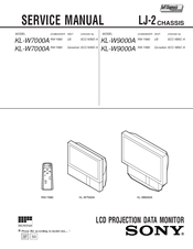 Sony KL-W7000A Service Manual