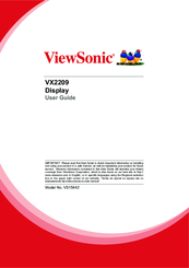 ViewSonic VX2209 User Manual