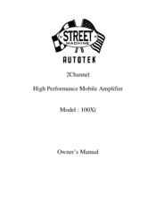 Street Machine 100Xi Owner's Manual