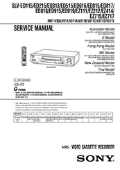 Sony SLV-ED115 Service Manual