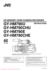 JVC GY-HM790E Instructions Manual