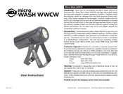 ADJ micro wash wwcw User Instructions