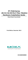 Moxa Technologies PT-7528 Hardware Installation Manual